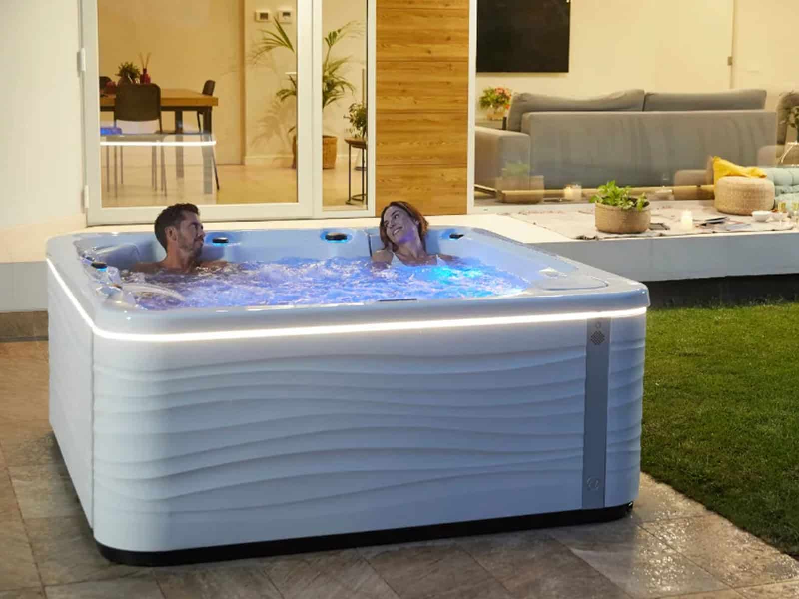 installation of a designer spa