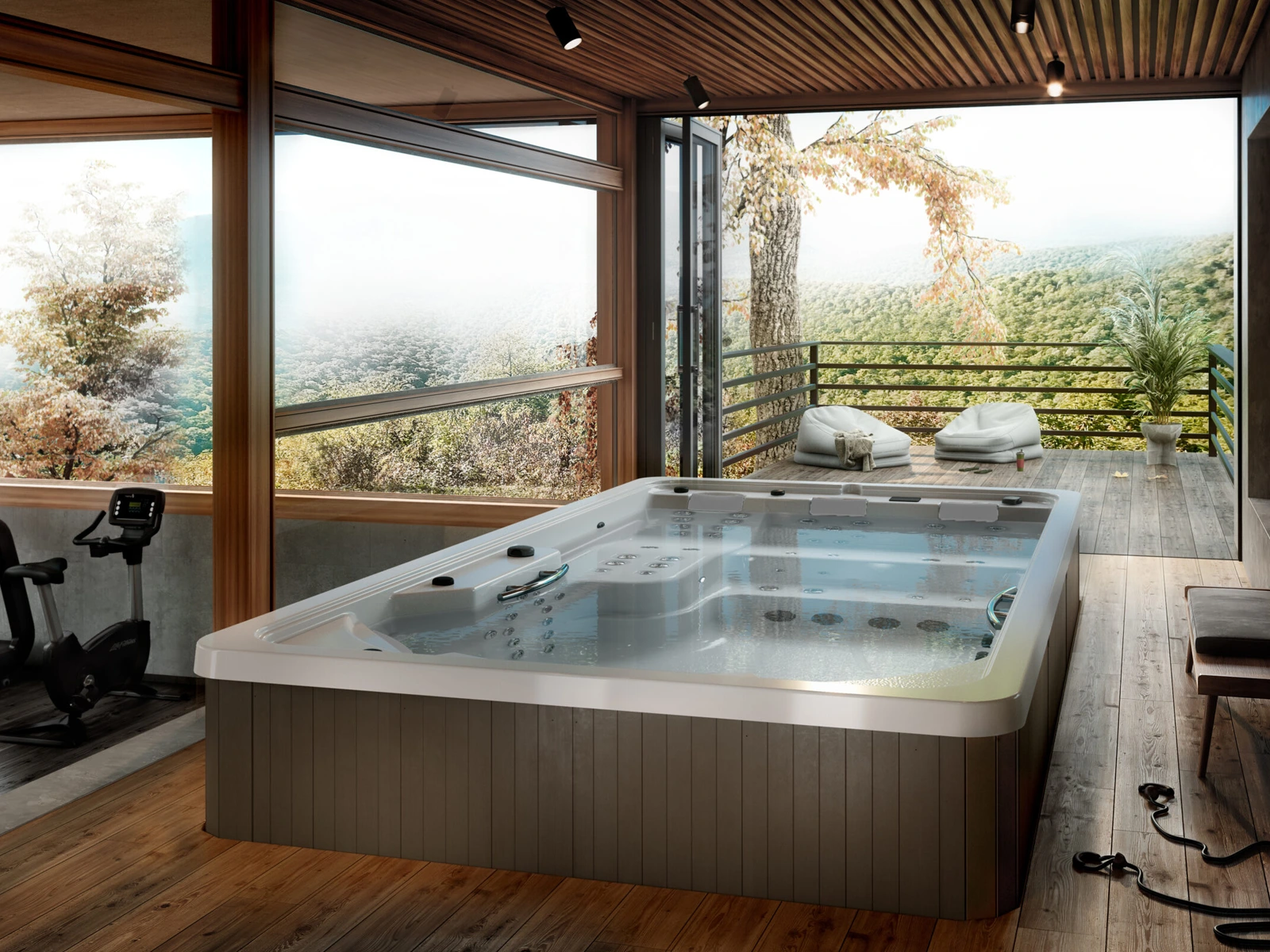 Is a Semi-Recessed Swim Spa Right for You