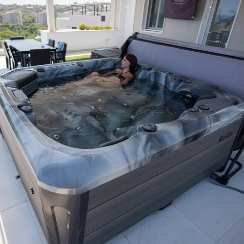 Luxury 5-People Hot Tub with Loungers Installed in Hialeah, FL