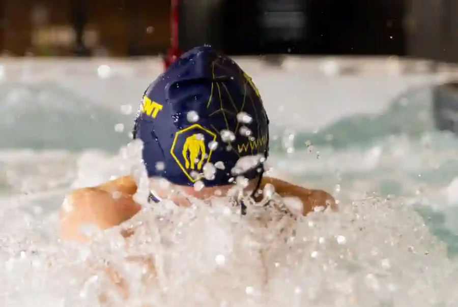 Brand new swim spa with jets and digital controls – clean, efficient, and fully covered by warranty